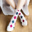 Damen-Baumwollsocken im Argyle-Muster, englischer Stil 4