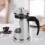 Εύχρηστη καφετιέρα French Press, ανθεκτικό στη θερμότητα γυαλί, φίλτρο από ανοξείδωτο 2