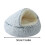 Χειμερινό ζεστό ημίκλειστο θερμαινόμενο κρεβάτι γάτας με βάση – Συμβατό με 3