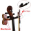 Gancho para Violino com Base de Madeira Maciça e Acabamento em Jacarandá, Resistente e Ideal para Pendurar Violino e Arco 6