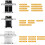 4pcs 70360 Locking Caster with Insert for   300 Grill Part  S-310 S-320 E-310 E-320 S-330 6