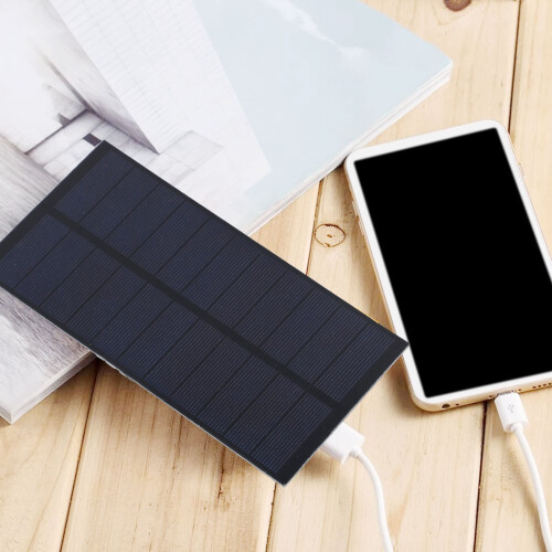 Φορητός φορτιστής ηλιακού πάνελ 5.5V 2.5W USB για εξωτερικούς χώρους 1