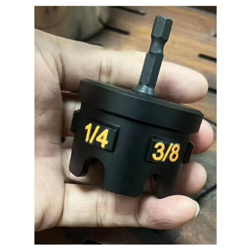 Nut Zipper Drill Attachment for Nut and Bolt Removal, Nut Remover Bolt Extractor Tool for Conduit Racks Socket Wrenches 1