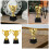 HEMOTON Mini Trophy Decorative Trophy Set 2 Pieces 8