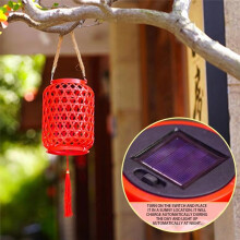 Lanterne de Jardin D'Extérieur à Suspendre, Lampe Décorative D'Extérieur, Lampe de Camping à LED Vintage Étanche pour Cour, Porche B