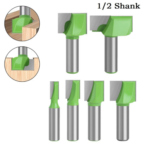 Κόφτες καρβιδίου Router Bits1PC12.7mm Καθαριστικό κάτω μέρος για ξυλουργική Φρέζα Router Bit 2