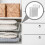 12pcs Wire Shelf End Brackets, Heavy Duty Closet Shelves Brackets Wall Mount Brackets Wire Shelf Corner Support Bracket 3