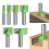 Κόφτες καρβιδίου Router Bits1PC12.7mm Καθαριστικό κάτω μέρος για ξυλουργική Φρέζα Router Bit 4