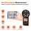 Digital Handheld Anemometer Wind Speed Meter CFM Air Volume Thermometer Waterproof Multifunction WithBacklight 8
