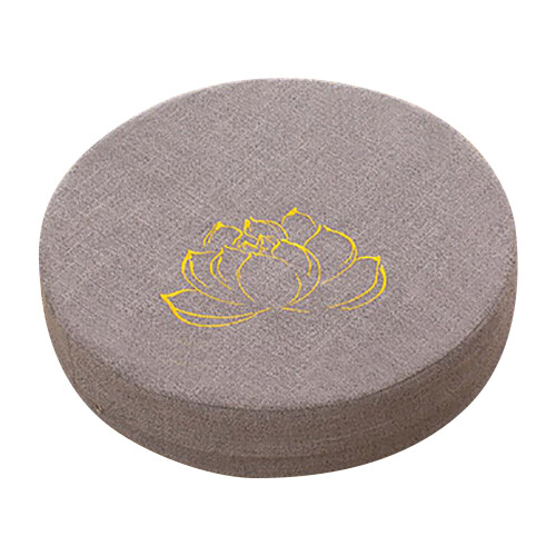 Round Meditation Cushion 800g Ø40cm Grey Washable 1