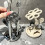Ceramic Flower-Shaped Toothbrush Holder for Bathroom, Holds 6