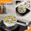 Ikoopy Egg Poacher Pan with Lid 6-Cup Nonstick Stainless 6