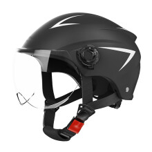 All Seasons Schwarz ABS Motorrad Flip-up Halbhelm für Männer & Frauen