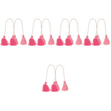 10Stk Rosa Quasten Für Handtaschen- Und DIY Accessoires