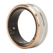 Smart Health Ring with APP, Sleep Monitoring, Step Counting, Waterproof, Silver/Gold, 8 Type