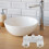White Pullout Rv Shower Faucet with Hot and Cold Switch for Mobile Home Use 6