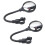 Bike Mirrors Handlebars Adjustable Clear Vision Plastic 2Pcs 14.7X3In 3