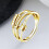 Adjustable Open Fidget Ring Gold for Women 5