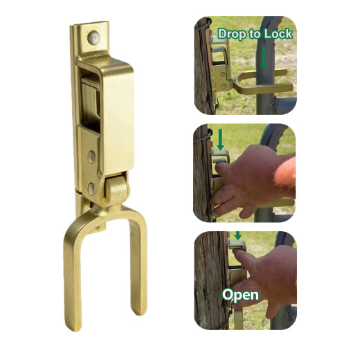 Heavy Duty Instant Locking Gate for Farm Ranch Backyard 1pc 1