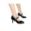 Women's Leather Double Strap Round Toe Mary Jane Pumps 3