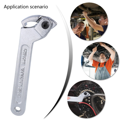 Adjustable Hook Wrenches Nut Bolts Universally C Shape Spanner Screw Nut Driver 1
