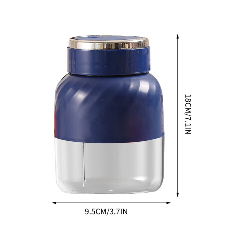 Ασύρματος φορητός αποχυμωτής 500ML με θρυμματισμό πάγου, επαναφορτιζόμενη 2600mAh, 2