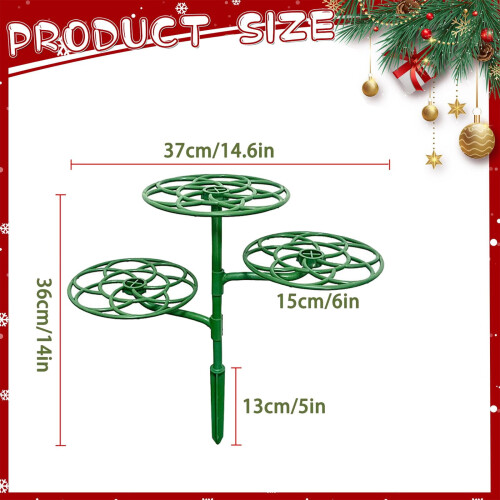 Green 3-Tier Christmas Tree Topper Stand 2