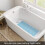 Non-Slip Bathtub Mat Rubber Grey with Suction Cups 2