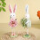 Easter Rabbit Figurine Standing Decor 8.66 Inch 6