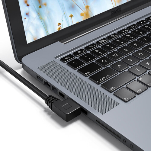 FEAMOSΚαλώδιο επέκτασης USB 2.090 μοιρών αρσενικό σε θηλυκό, κοντό καλώδιο για 1