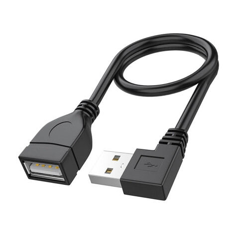 FEAMOSΚαλώδιο επέκτασης USB 2.090 μοιρών αρσενικό σε θηλυκό, κοντό καλώδιο για 2