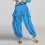 Light Blue Chiffon Sequin Pants for Kids Age 11, Elastic 2