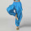 Light Blue Chiffon Sequin Pants for Kids Age 11, Elastic 4