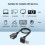 FEAMOSΚαλώδιο επέκτασης USB 2.090 μοιρών αρσενικό σε θηλυκό, κοντό καλώδιο για 7