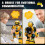 Remote Control Robot Singing Dancing Programmable with Infrared Gesture Age for 3-8 Years Olds Yellow 3