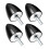 4 Pieces Rubber Damper Isolators W/Threaded Stud Shock Absorber Mounts 30mx30m M8 2