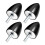 4 Pieces Rubber Damper Isolators W/Threaded Stud Shock Absorber Mounts 30mx30m M8 3