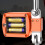 Orange LCD Digital Hanging Scale 1102 lb 500 kg 5