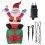 Φουσκωτή Χριστουγεννιάτικη Διακόσμηση Άγιου Βασίλη με φώτα LED, αδιάβροχο ύφασμα, 1