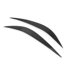 Eyelid Headlamp Trim Carbon Fiber, Front Headlight Eyebrow Strip Scratch Resistant Lightweight Durable Easy Installation Rustproof And Colorfast