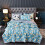 Sommer-Steppdecke – Weiche, waschbare Baumwolldecke, Karomuster, 150 x 200 cm, leichte Steppdecke für Sofa oder Bett 8
