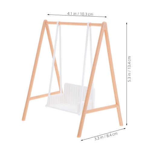 Mini House Swing Model Decorative Figurine Set 1