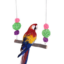 Ungiftiges Vogelschaukelzubehör, Hängespielzeug für Vogelkäfige mit Haken, farbenfrohes Design zur Schnabelpflege, hervorragendes Kauspielzeug