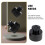 Topbathy10Pcs Επαναχρησιμοποιήσιμα Μαύρα Καπάκια Μπουκαλιών Push Pull Ισχυρή Σφραγίδα για 5