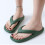 Green Flip Flops Water-Friendly Non-Slip Lightweight 6
