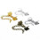 Kit de 10 embouts de cordon en cuir dorés, 40 mm 4