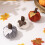 3 Κολοκύθες Faux Fall Harvest Crochet (Πορτοκαλί/Γκρι/Λευκό) – Ρουστίκ διακόσμηση αγροικίας 3