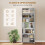 Homcom (White) HOMCOM 180cm Tall Kitchen Cupboard, Pantry Storage Cabinet 5