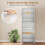 Homcom (White) HOMCOM 180cm Tall Kitchen Cupboard, Pantry Storage Cabinet 6