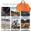 Hopfällbar polyesterväska 40x35x15cm orange 5